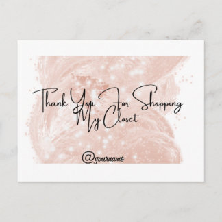 Reseller Thank You Customizable Notecard