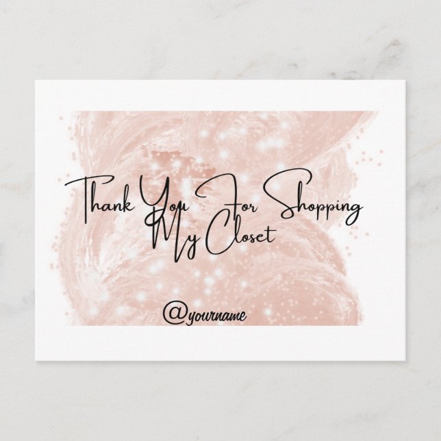 Reseller Thank You Customizable Notecard (Front)