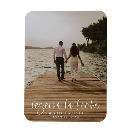 Reserva La Fecha Flexible Photo Magnet