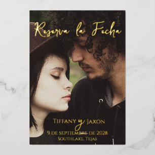 Reserva la Fecha Foil Invitation
