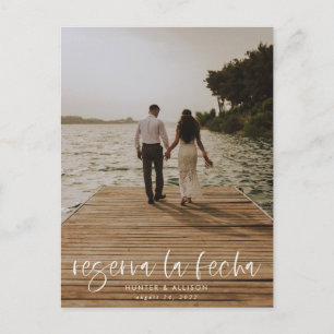 Reserva La Fecha Modern Photo PostCard