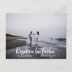 Reserva la Fecha Save the Date Spanish Ohjas Annou Announcement Postcard