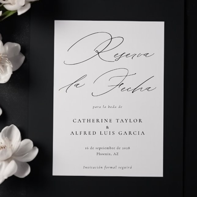 Reserva La Fecha Spanish Language  Script Wedding Save The Date (Creator Uploaded)