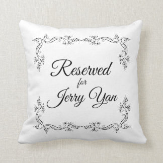 Reservations for Jerry Yan and his wife Throw Pillow