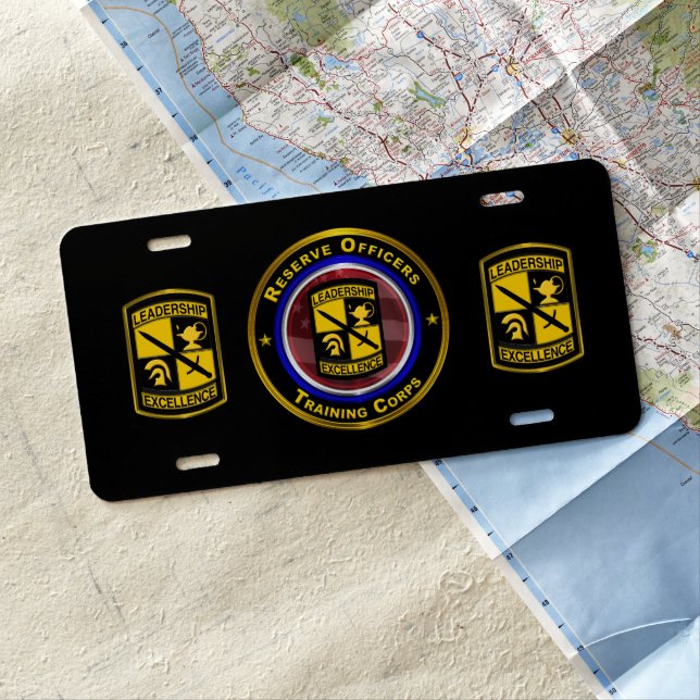 Reserve Officer Training Corps  License Plate (In Situ)
