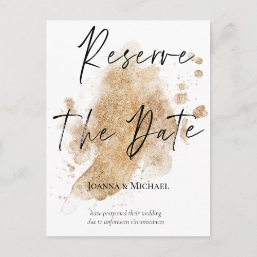 Reserve the Date New Wedding Date Announcement Postcard