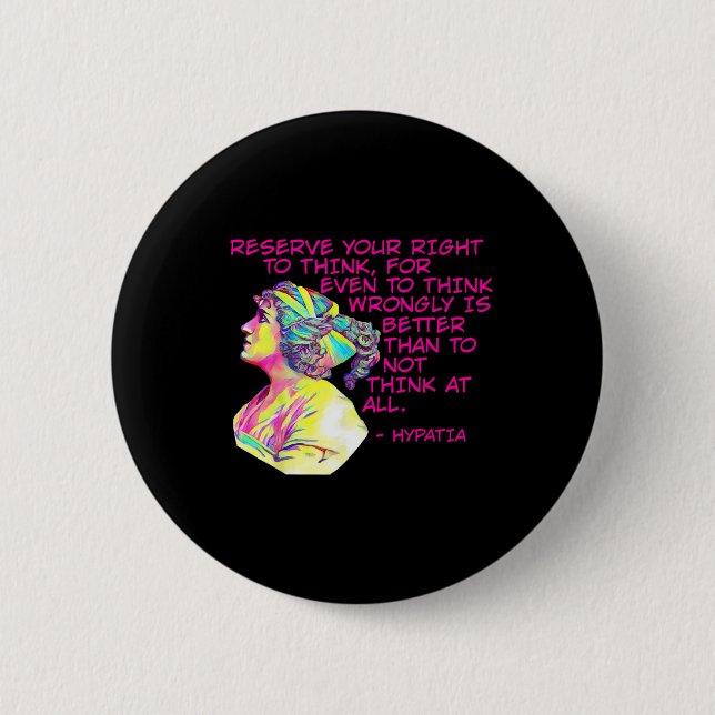 - Reserve Your Right To Think  Button (Front)