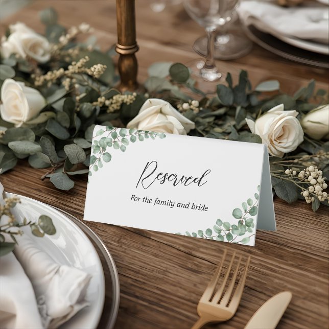 Reserved Botanical Greenery Wedding Table Tent (Creator Uploaded)