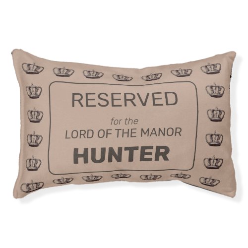 Reserved Brown Lord of the Manor Pattern Pet Bed