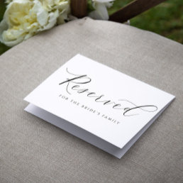  Reserved Card Tent Elegant Romantic Wedding