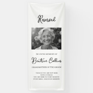 Reserved Chair, In Loving Memory, Wedding Decor Banner