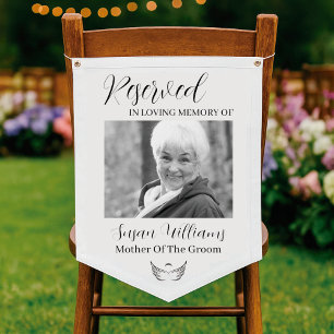 Reserved Chair Wedding Memorial In Loving Memory Pennant