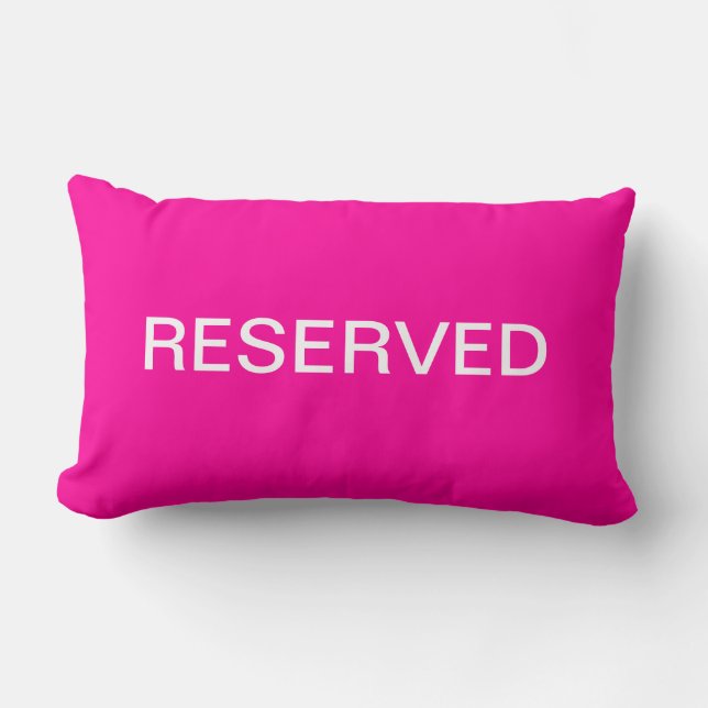Reserved Cushion / Pillow in Hot Pink (Front)