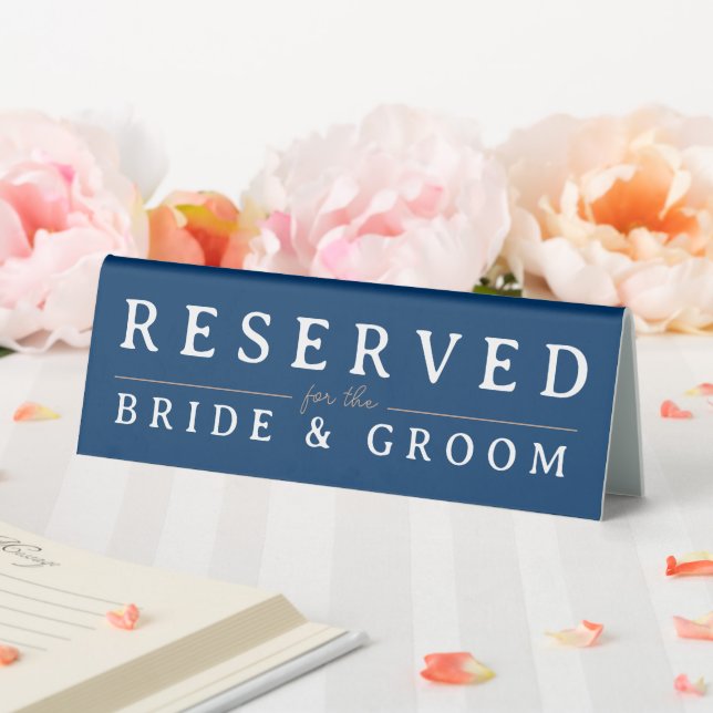Reserved dark blue rose gold crown wedding sign (In SItu (Wedding))