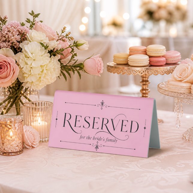 Reserved Elegant Wedding Sign Modern Calligraphy (Creator Uploaded)