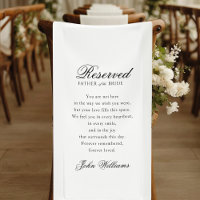 Reserved - Father of the Bride - Memorial Wedding