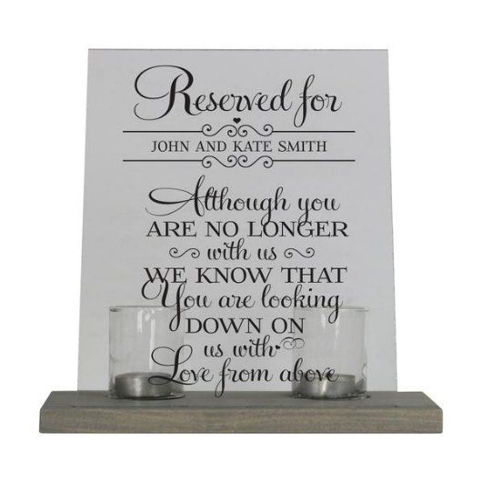 Reserved For Acrylic Memorial Candle Holder (Front)