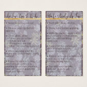 Reserved for Amy ~LipSense Application & Tips Card (Front & Back)