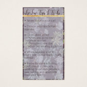 Reserved for Amy ~LipSense Application & Tips Card (Front)