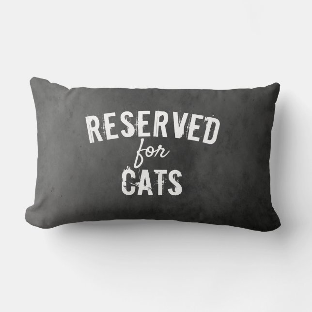reserved for  cat quote pillow distressed gray (Front)