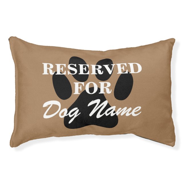 Reserved for dog bed pillow with custom name (Front)