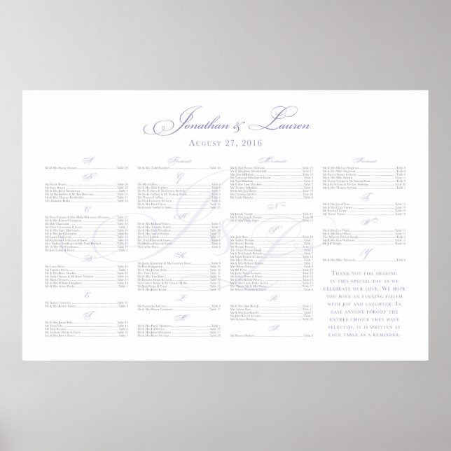 ***RESERVED*** for Jonathan+Lauren Poster (Front)