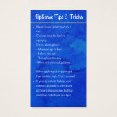 Reserved for RaniaLipSense Application & Tips Card (Back)