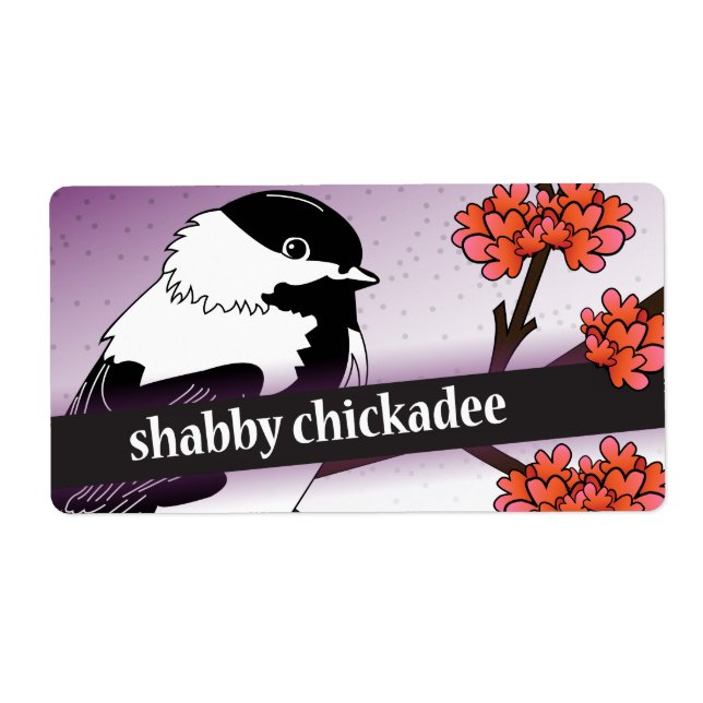 Reserved for Shabby Chickadee Etsy Seller Label (Front)