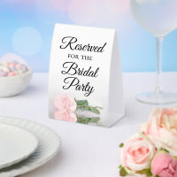 Reserved for the Bridal Party Elegant Pink Rose