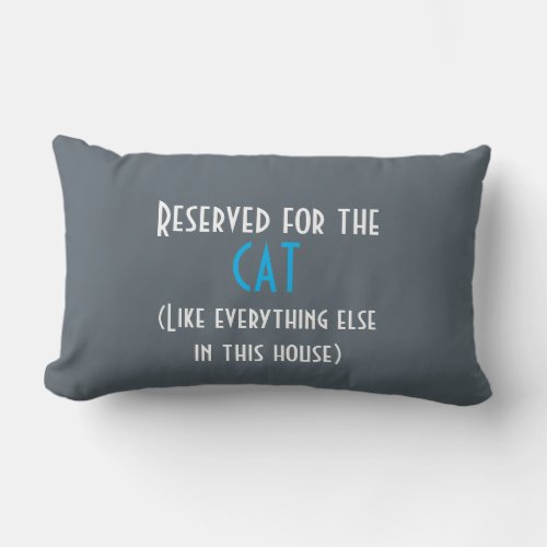 Reserved for the cat cushion