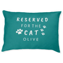 Reserved for the cat personalized name monogrammed