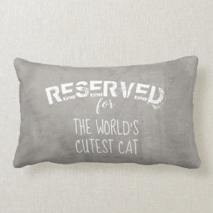 reserved for cat pillow