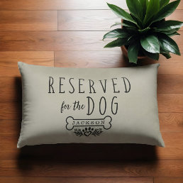 Reserved For The Dog Personalized Name Beige Pet Bed