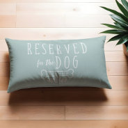 Reserved For The Dog Personalized Name Powder Blue Pet Bed at Zazzle