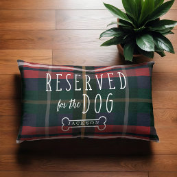 Reserved For The Dog Red &amp; Plaid Pattern Pet Bed