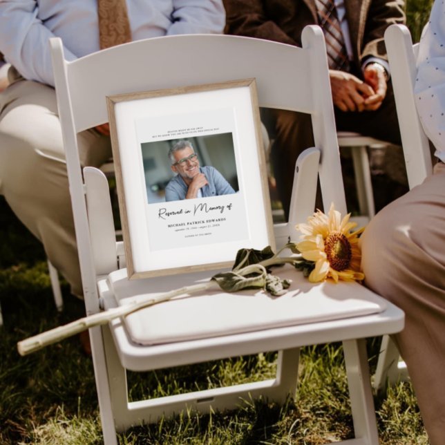 Reserved in Memory | Photo Memorial Wedding Foam Board (Creator Uploaded)