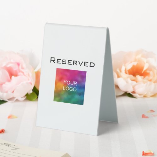 Reserved Modern Minimalist Template Best Vertical Table Tent Sign
