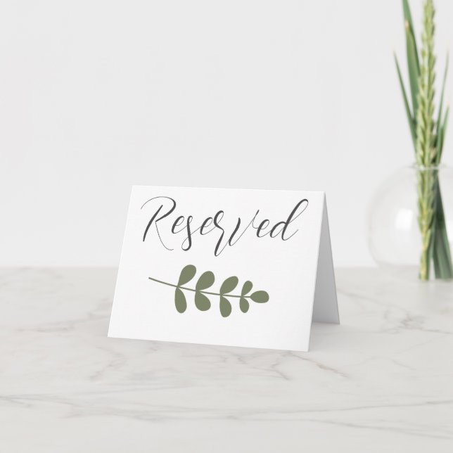 reserved note card tent sign (Front)