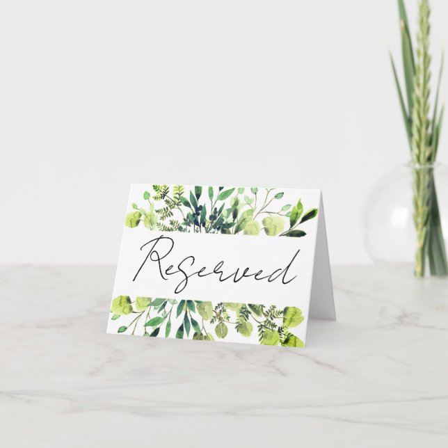 reserved note card tent sign (Front)