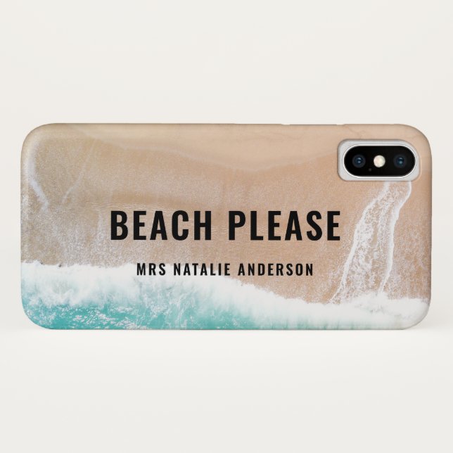 Reserved ocean beach gift summer funny typography  Case-Mate iPhone case (Back (Horizontal))