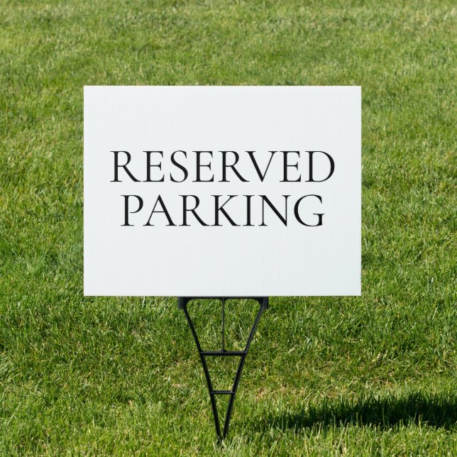 Reserved Parking Wedding Sign (Insitu)