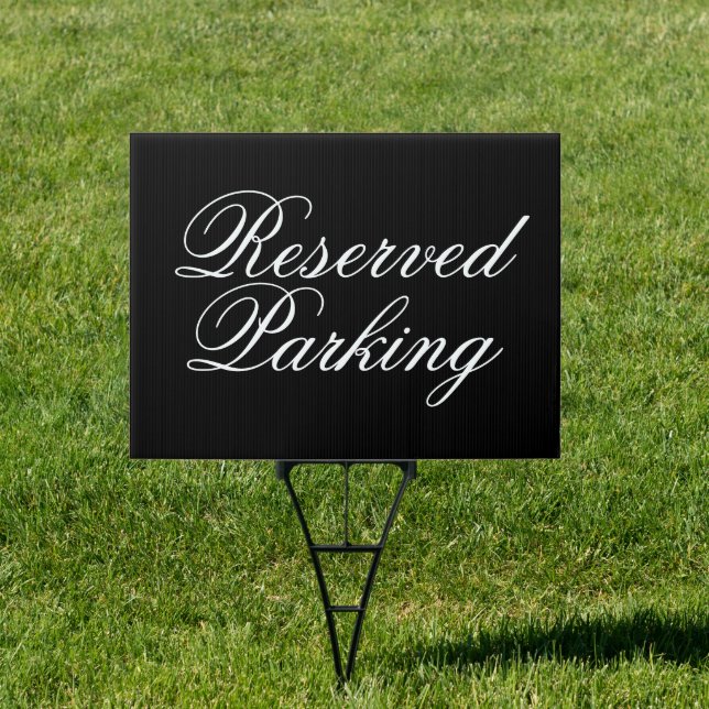 Reserved Parking Wedding Sign (Insitu)