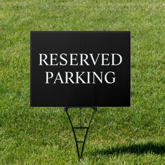 Reserved Parking Yard Sign (Insitu)