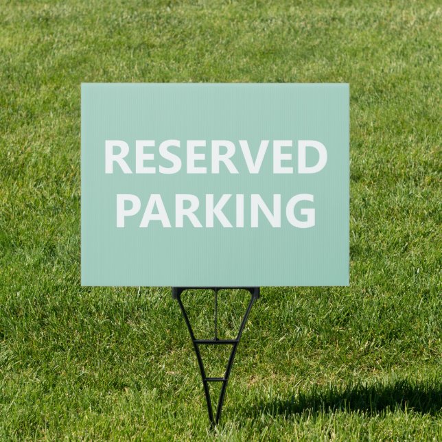 Reserved Parking Yard Sign (Insitu)