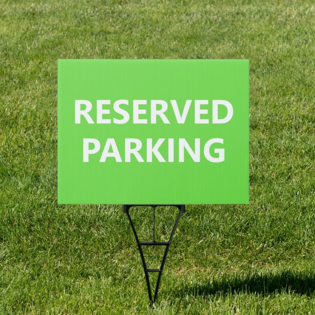 Reserved Parking Yard Sign (Insitu)