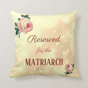 Reserved Roses Matriarch Mother Throw Pillow