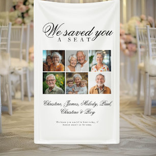 Reserved Seat - 6 Photo Memorial Wedding Banner