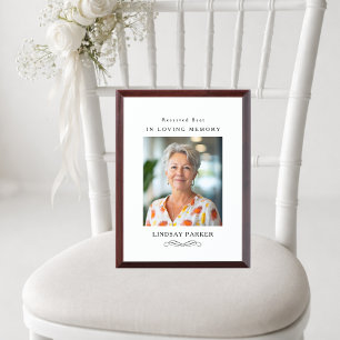 Reserved Seat - Memorial Wedding Photo  Award Plaque