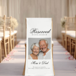 Reserved Seat - Photo Memorial Wedding Banner