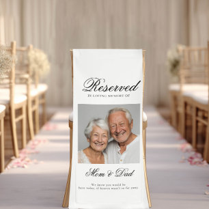 Reserved Seat - Photo Memorial Wedding Banner